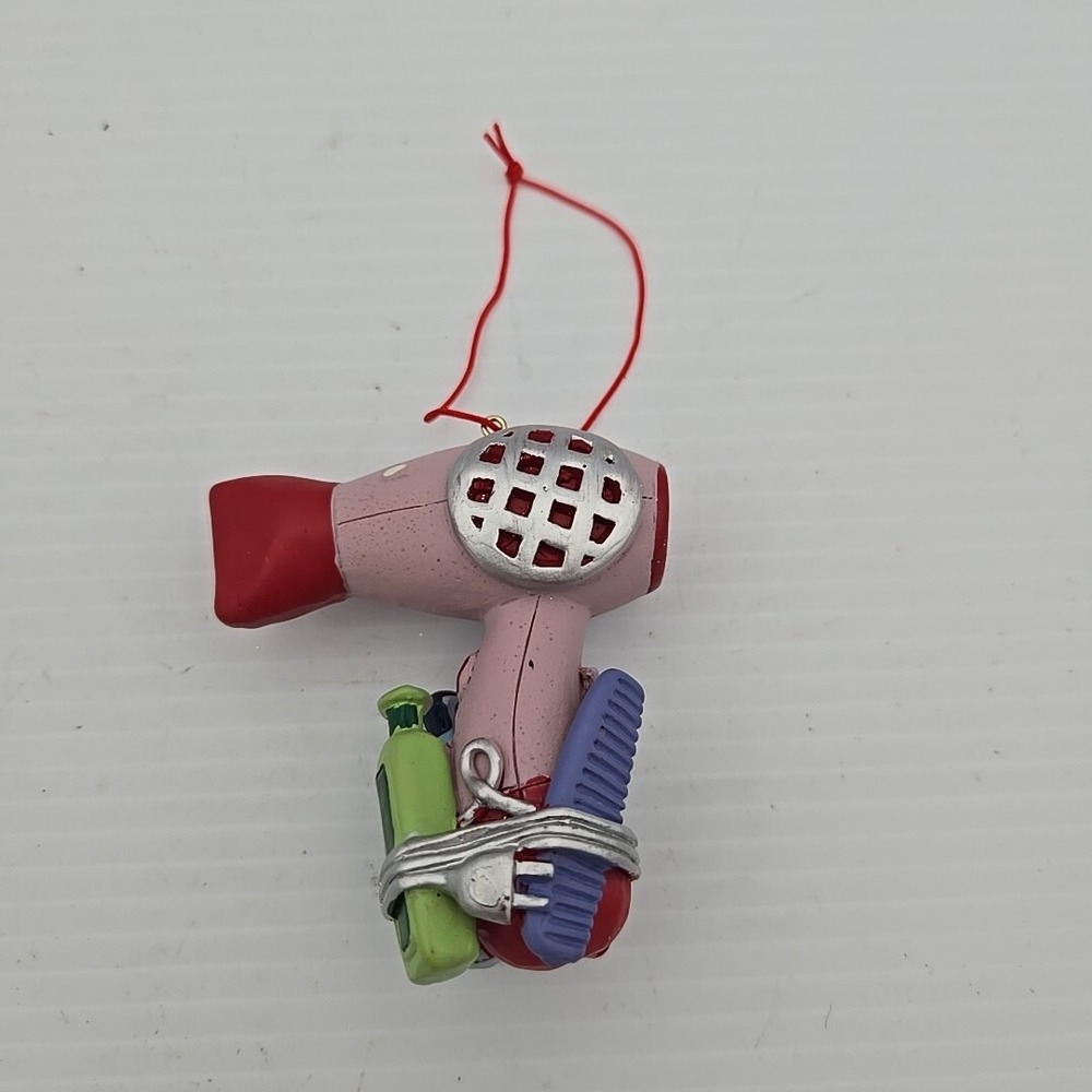 Christmas Blow Dryer Hair Styler Stylist Ornament